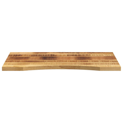 Blat biurka, z wycięciem, 100x60x2,5 cm, surowe drewno mango