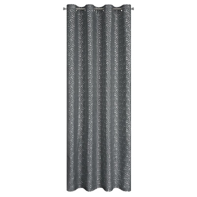 Zasłona Semi stalowa 140x250