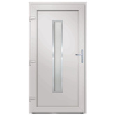 vidaXL Drzwi wejściowe, białe, 98x208 cm, PVC model standard