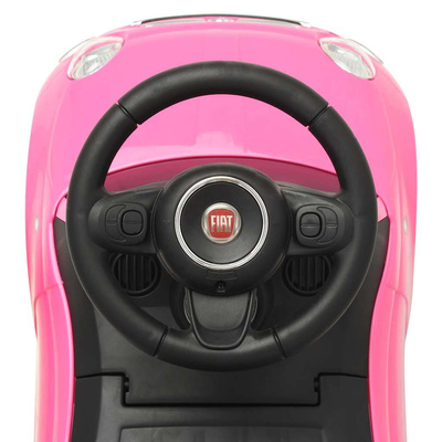 Samochód jeździk Fiat 500, różowy
