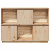 Szafka, 110,5x35x80 cm, lite drewno sosnowe