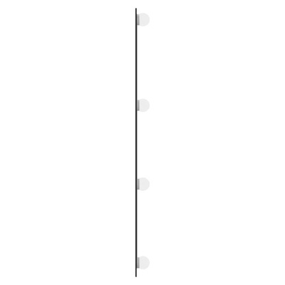 vidaXL Lustro ścienne z LED, 40x80 cm, szklane, prostokątne