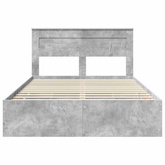 Ramka łóżka Betonowy szary 140 x 190 cm Drewno inżynieryjne