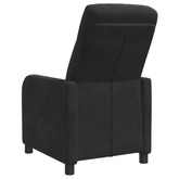 Fotel recliner Czarny Welur