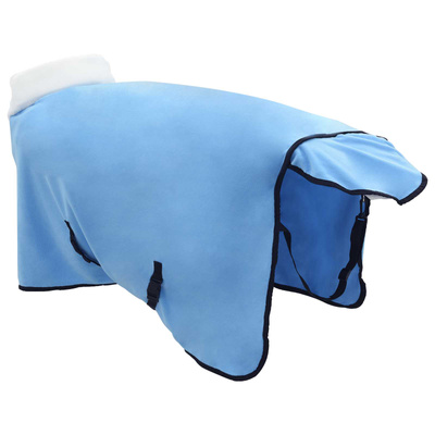 Koc dla Koni Jasny błękit 105 cm Polarowy fleece
