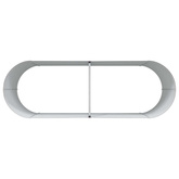 Podniesiony grządka Brązowy 240 x 80 x 81 cm Stal