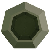 Donica 2 pcs Zielony oliwkowy 50 x 50 x 40 cm Stal