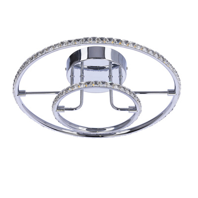 Lampa sufitowa okrągła LED chrom plafon 36W 3000K Adel Candellux 98-69634
