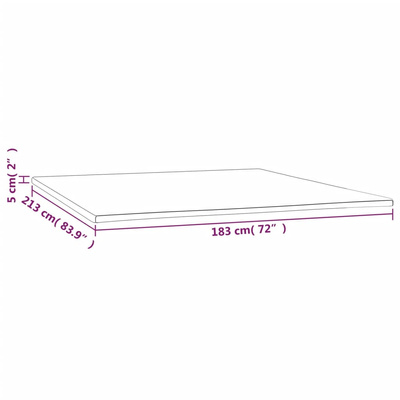Topper na materac, 183x213x5 cm