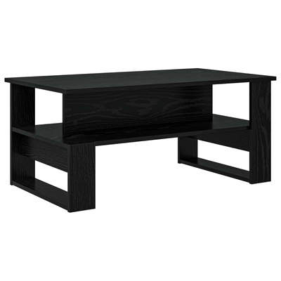 Stolik kawowy Czarny Dąb 90 x 50 x 40 cm Drewno inżynieryjne