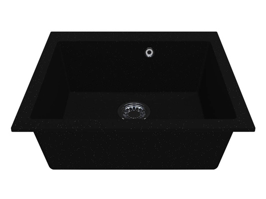 Zlew kuchenny HANOI 560 czarny z brokatem