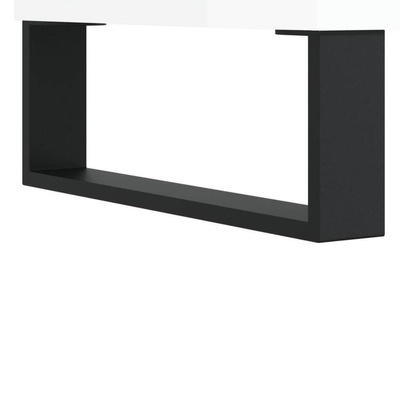 vidaXL Szafka pod TV, wysoki połysk, biała, 160x35x55 cm