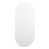 vidaXL Lustro z lampami LED, 60x30 cm, szklane, owalne