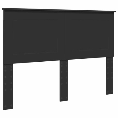 Ramka łóżka z szufladą Czarny 140 x 200 cm Drewno inżynieryjne