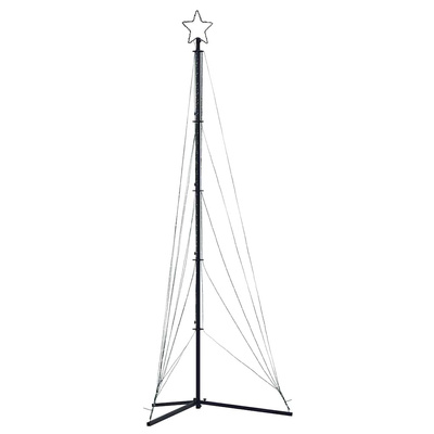 Choinka LED 525 diod LED Zimna biel 302 cm
