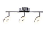 Lampa sufitowa THEMA listwa regulowana 3-punktowa LED do salonu metalowa