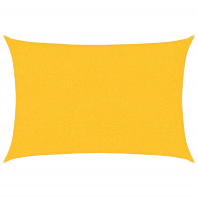 Żagiel przeciwsłoneczny, 160 g/m?, żółty, 2x3 m, HDPE