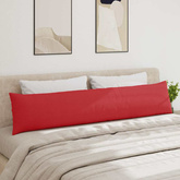Poduszki na sofę 2 pcs Czerwony 200 x 40 cm tkanina