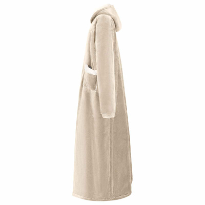 Bluza-koc Beżowy L Fleece i Flanela