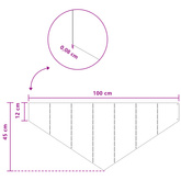 Krawężnik do trawnika 100 x 45 cm Stal Oliwkowy zielony