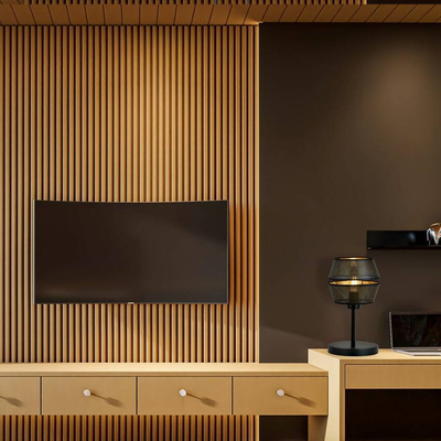 Lampka nocna  MALIA LN BLACK/GOLD