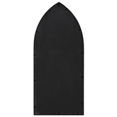 vidaXL Lustro ogrodowe, czarne, 100x45 cm, żelazne