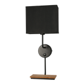 Keto kinkiet czarny 1x40w e14 Abażur z włącznikiem