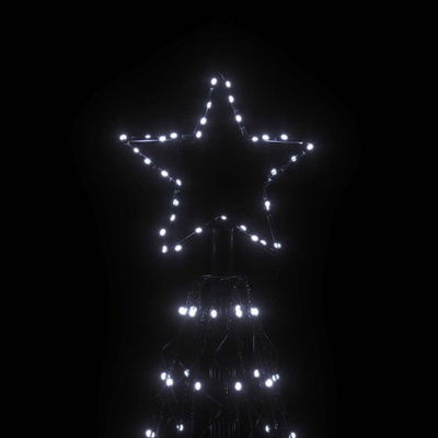 Choinka stożkowa, 1400 zimnych białych LED, 160x500 cm