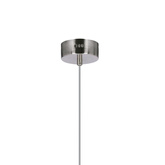 Lampa wisząca FIUGGI niebieska - ze szklanym z długim kloszem – nowoczesna lampa LED nad stół i do salonu