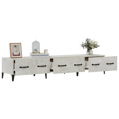 vidaXL Szafka pod TV, szarość betonu, 150x34,5x30 cm