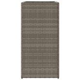 Donice ogrodowe, 2 szt., szare, 40x40x80 cm, rattan PE