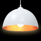 Lampy wiszące 2 szt. Regulowana wysokość E27 Biały ?30 cm Metal