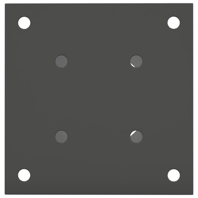 Okrągły kotwicy gruntowej 4 pcs antracytowy 15 x 15 x 15 cm
