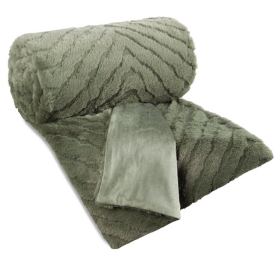 Koc Kate oliwkowy 150x200