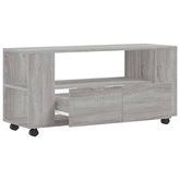 vidaXL Szafka pod TV, szary dąb sonoma, 102x34,5x43 cm