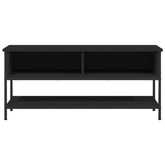 vidaXL Szafka pod TV, czarna, 100x35x45 cm, materiał drewnopochodny