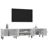 vidaXL Szafka pod TV, biała, 180x31,5x40 cm, materiał drewnopochodny