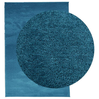 vidaXL Dywan OVIEDO z krótkim włosiem, turkusowy, 160x230 cm