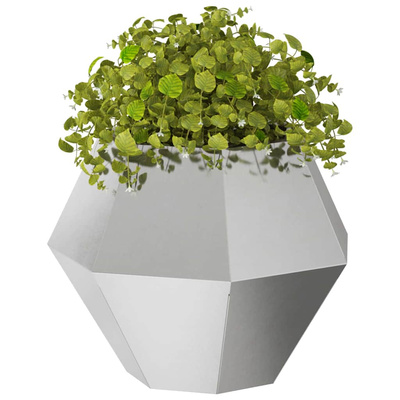 Donica 2 pcs Srebrny 50 x 50 x 40 cm Stal nierdzewna