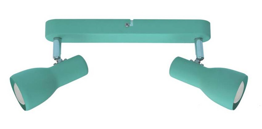 Lampa sufitowa Picardo regulowana 2-punktowa metalowa miętowa E14