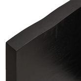 Półka, ciemnobrązowa, 160x60x(2-4) cm, wykończone drewno dębowe