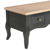 vidaXL Szafka pod TV, czarna, 100 x 35 x 35 cm, drewniana