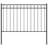 Element ogrodzenia ASSEN 170 x 130 cm Stal Szary