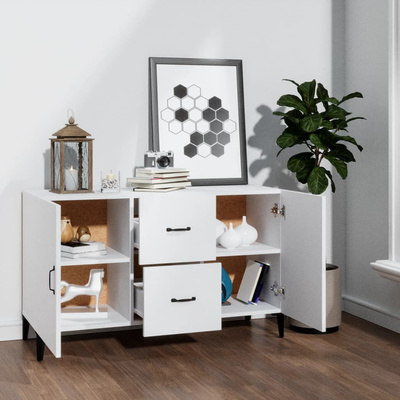 Komoda, biała, 100x36x60 cm, materiał drewnopochodny model standard