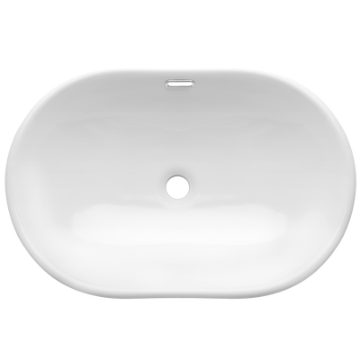Umywalka wpuszczana w blat egina 60 cm owalna CE-52-060-W Invena