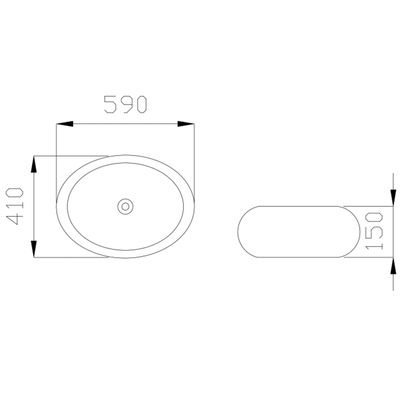 Umywalka nablatowa Fresco chrom Invena