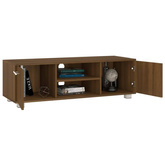 vidaXL Szafka pod TV, brązowy dąb, 110x40x35 cm