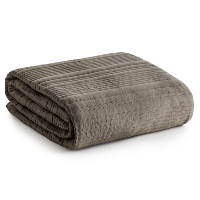 Narzuta Chon brązowa 220x240