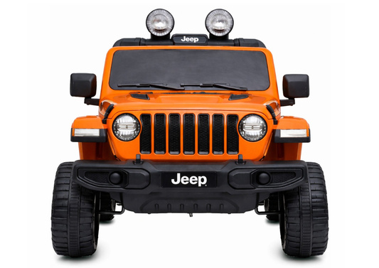 Auto na Akumulator Jeep Rubicon Światła LED MP3 Pilot 4x4 Pomarańczowy