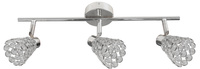 Lampa sufitowa Glossy listwa regulowana 3-punktowa do salonu metalowa